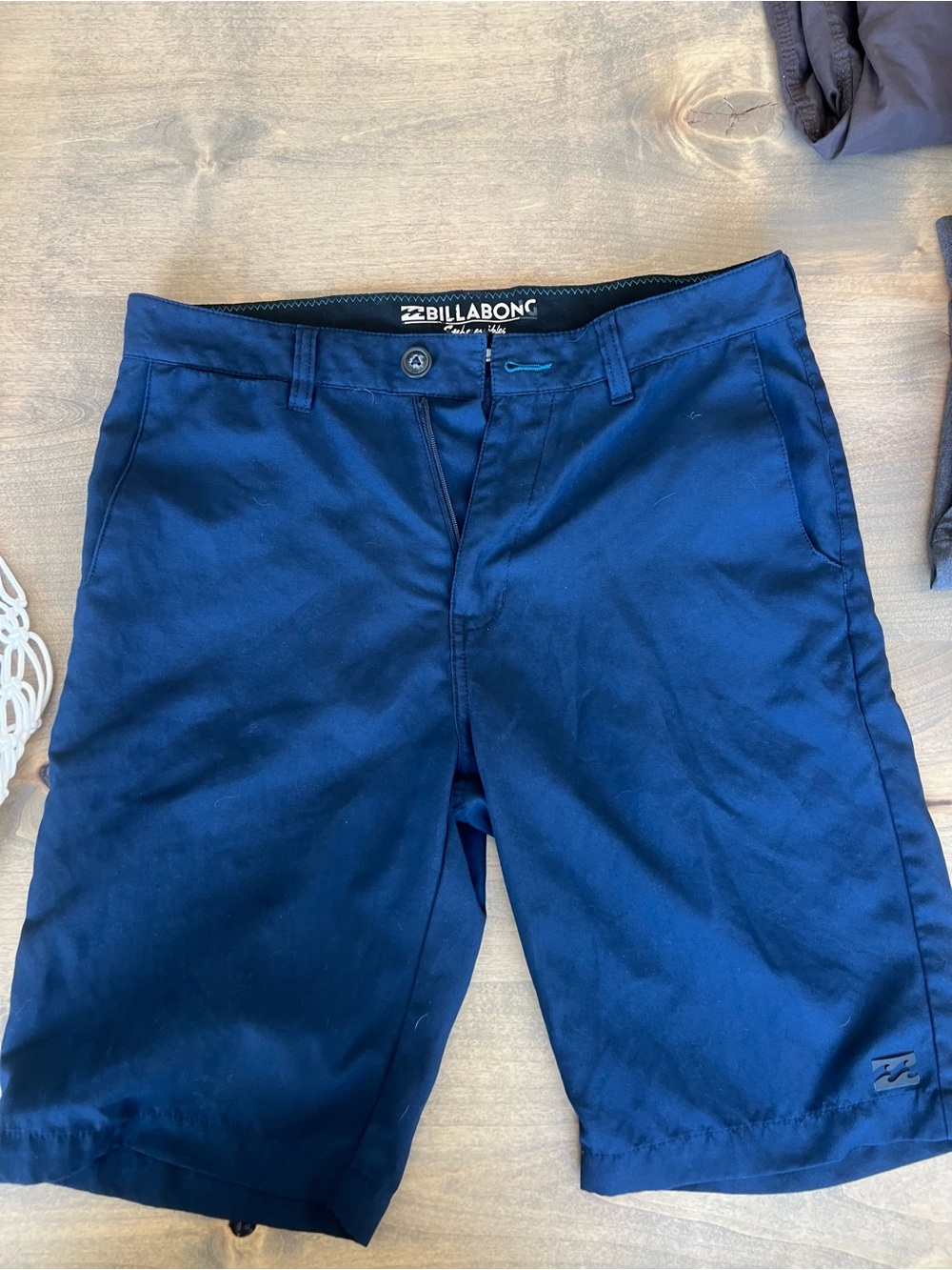 Billabong Men’s Navy Flat Front Chino Shorts